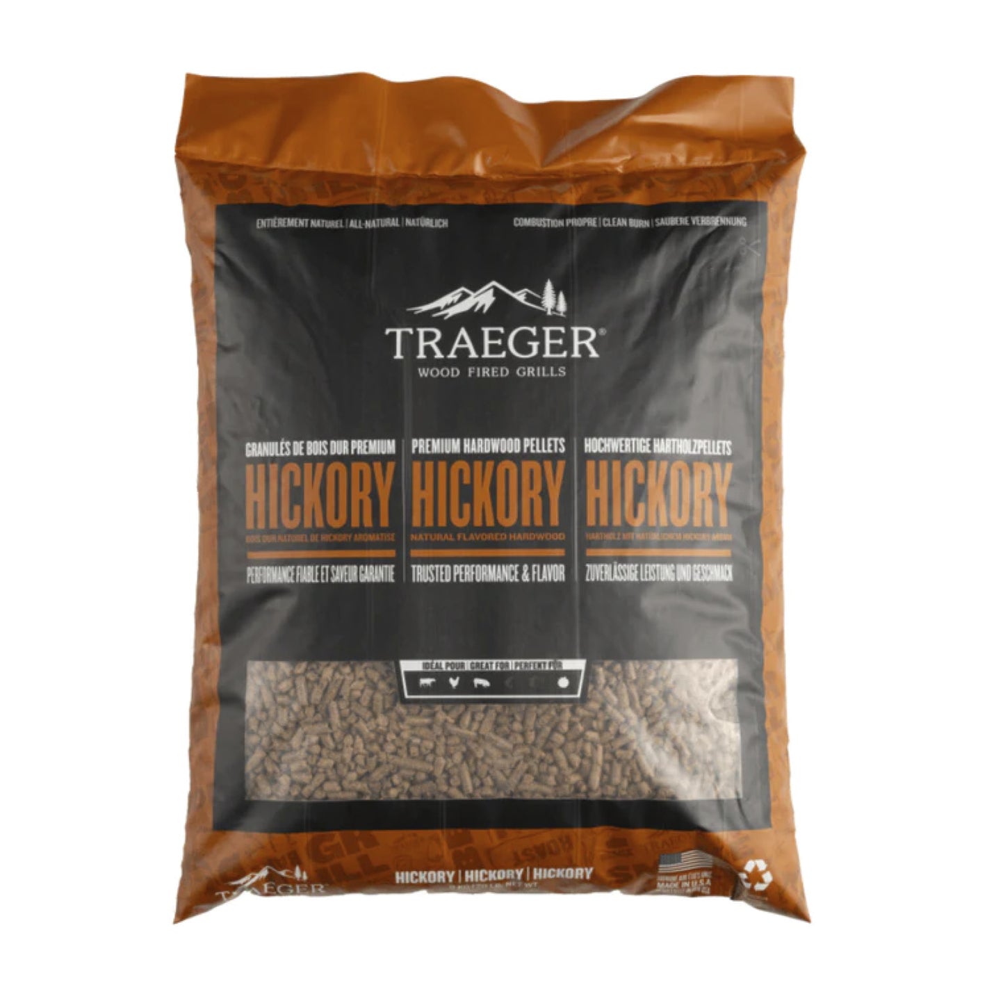 Traeger BBQ HICKORY Granulés PEL342