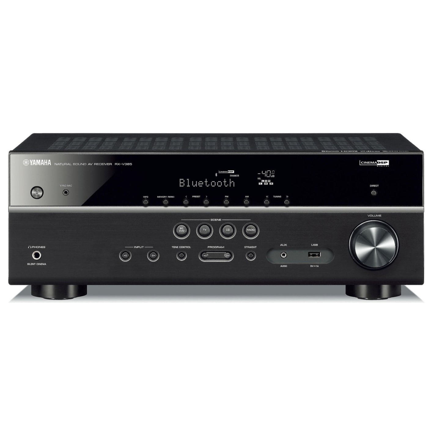 Yamaha RX-V385 Amplificateur Cinéma Maison 5.1 Canaux Bluetooth